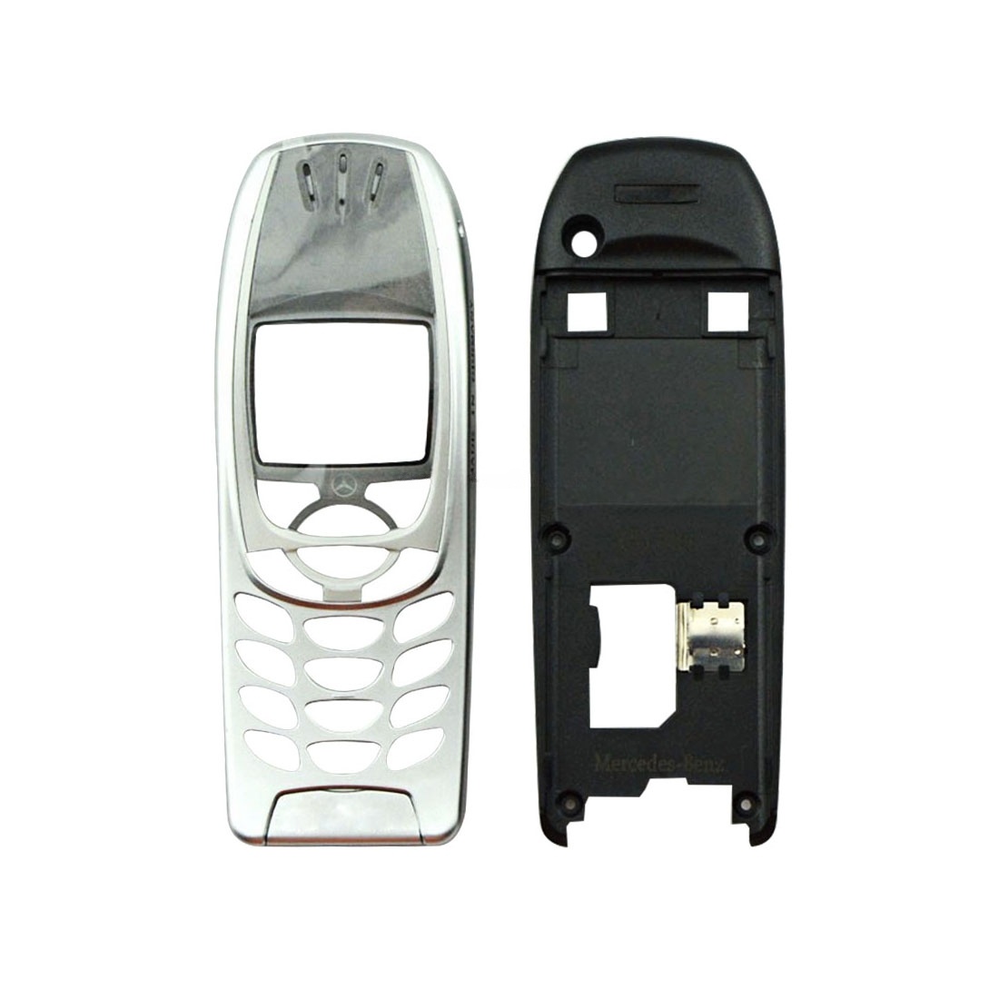 Full Housing Cover (Front Cover + Middle Frame Bezel) for Nokia 6310 / 6310i(Silver)