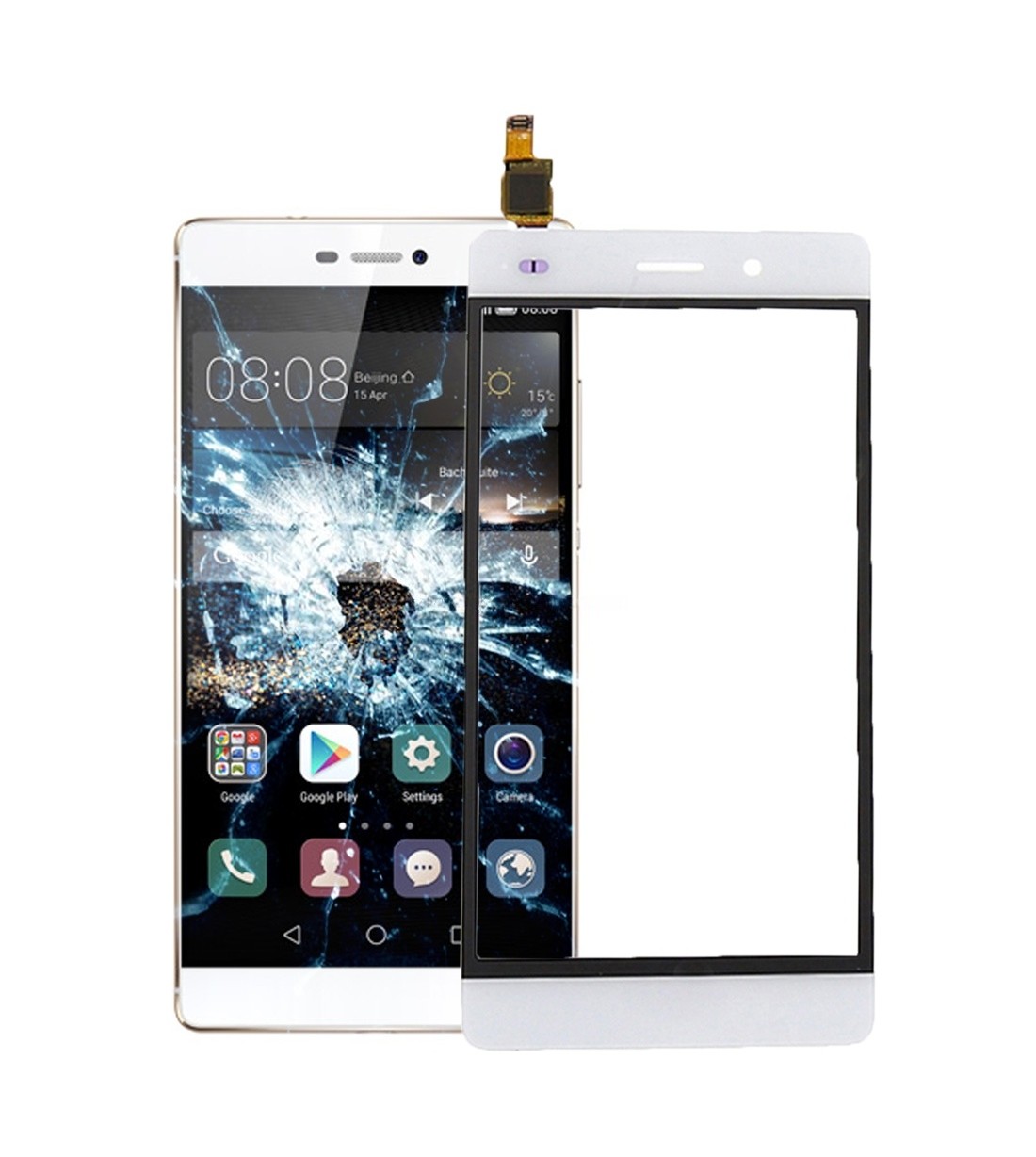 For Huawei P8 Lite Touch Panel Digitizer(White)
