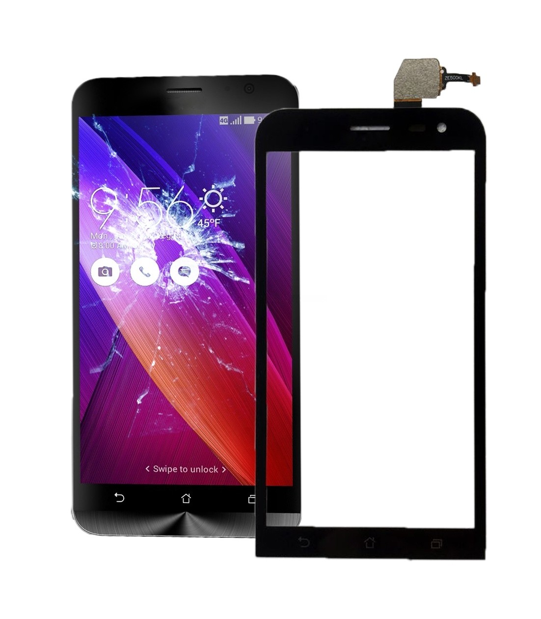 Touch Panel for Asus ZenFone 2 Laser / ZE500KL(Black)