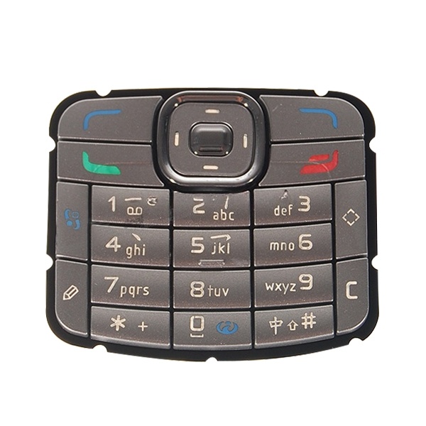 Mobile Phone Keypads Housing with Menu Buttons / Press Keys for Nokia N70(Silver)