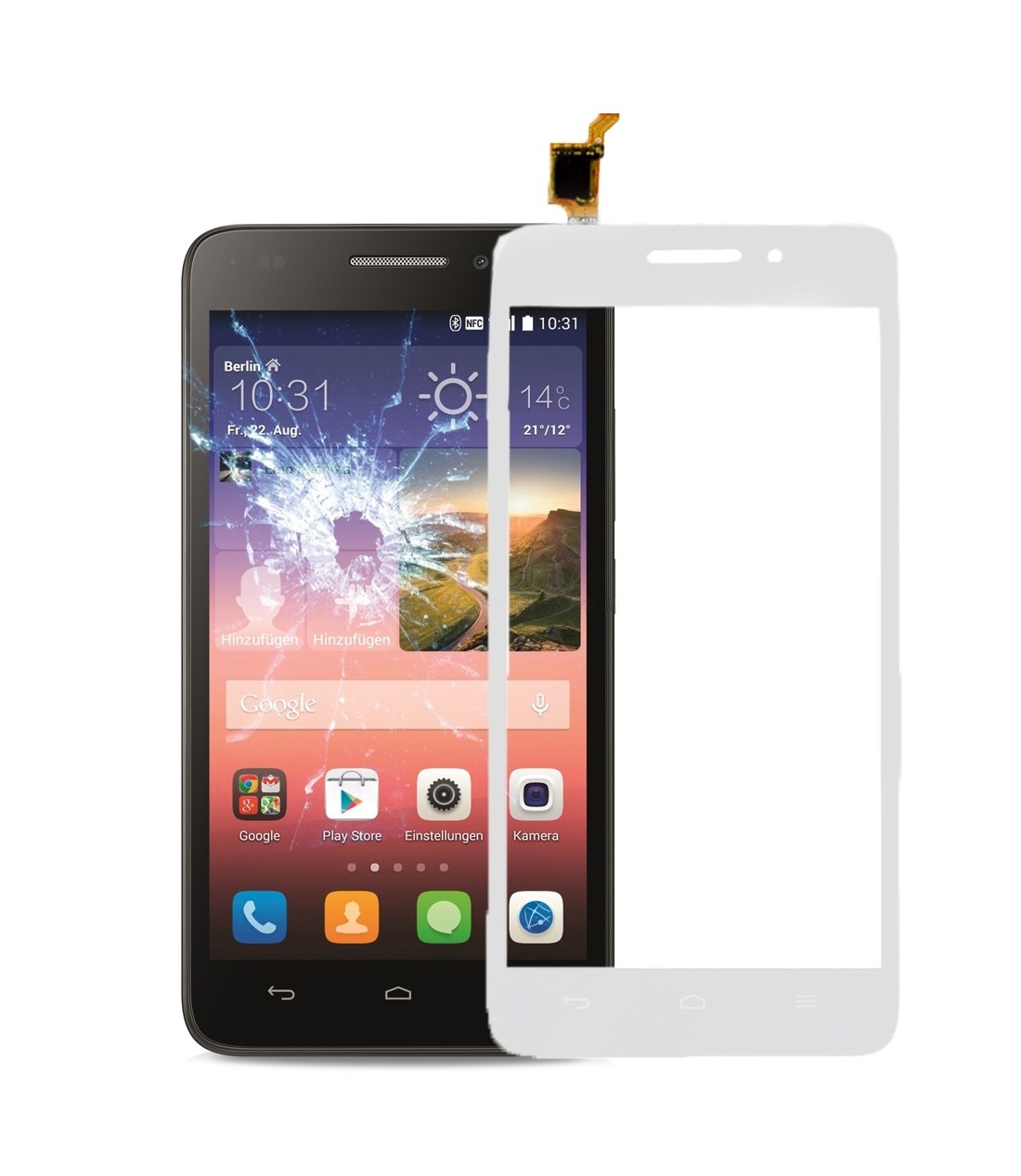 For Huawei Ascend G620s Touch Panel Digitizer(White)
