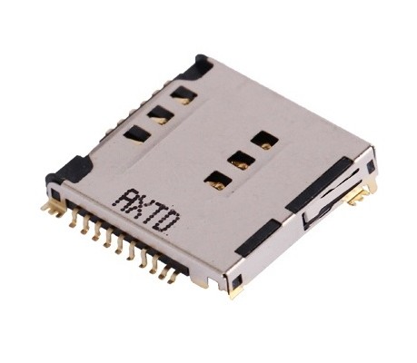 Original SIM Card Slot + Original SIM Card Connector for Samsung S5230 / SGH-F488E / M628 / W589 / S5520 / S5233 / B3210 / S5230c / S3930