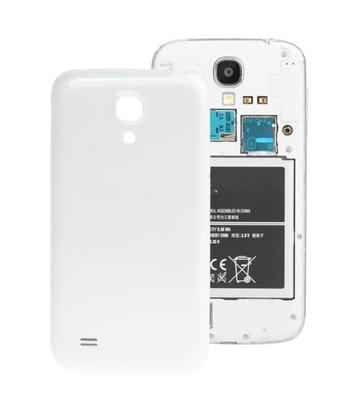 For Galaxy S IV mini / i9190 Original Version Smooth Surface Plastic Back Cover (White)