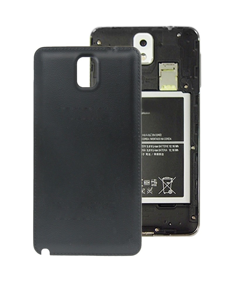 For Galaxy Note III / N9000 Original Litchi Texture Plastic Battery Cover (Black)