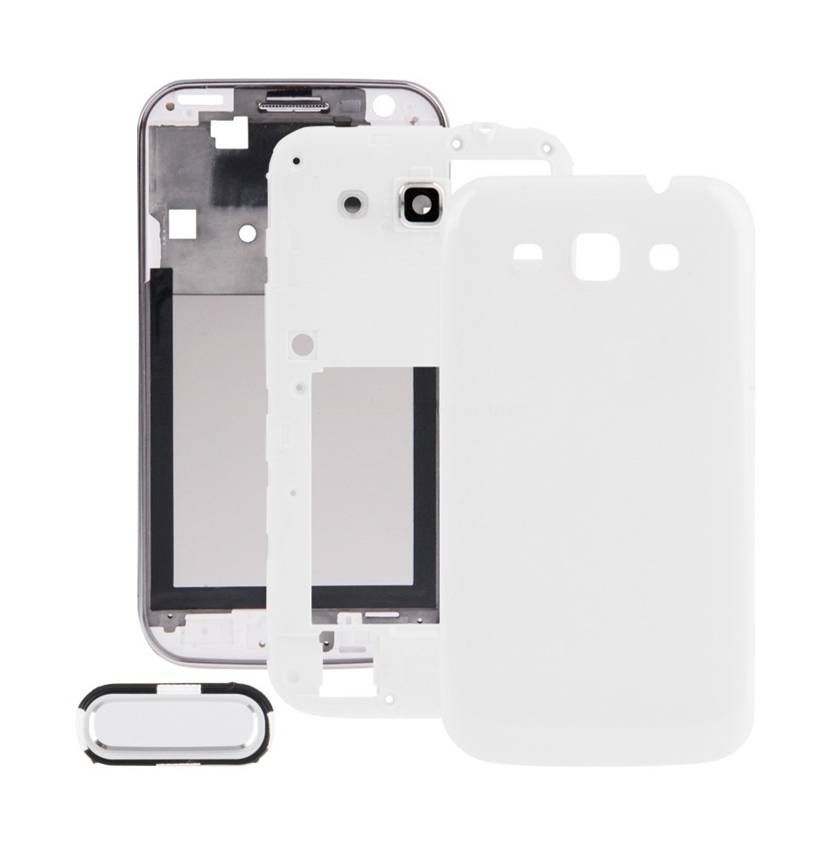 For Galaxy Win i8550 / i8552 Full Housing Faceplate Cover (White)