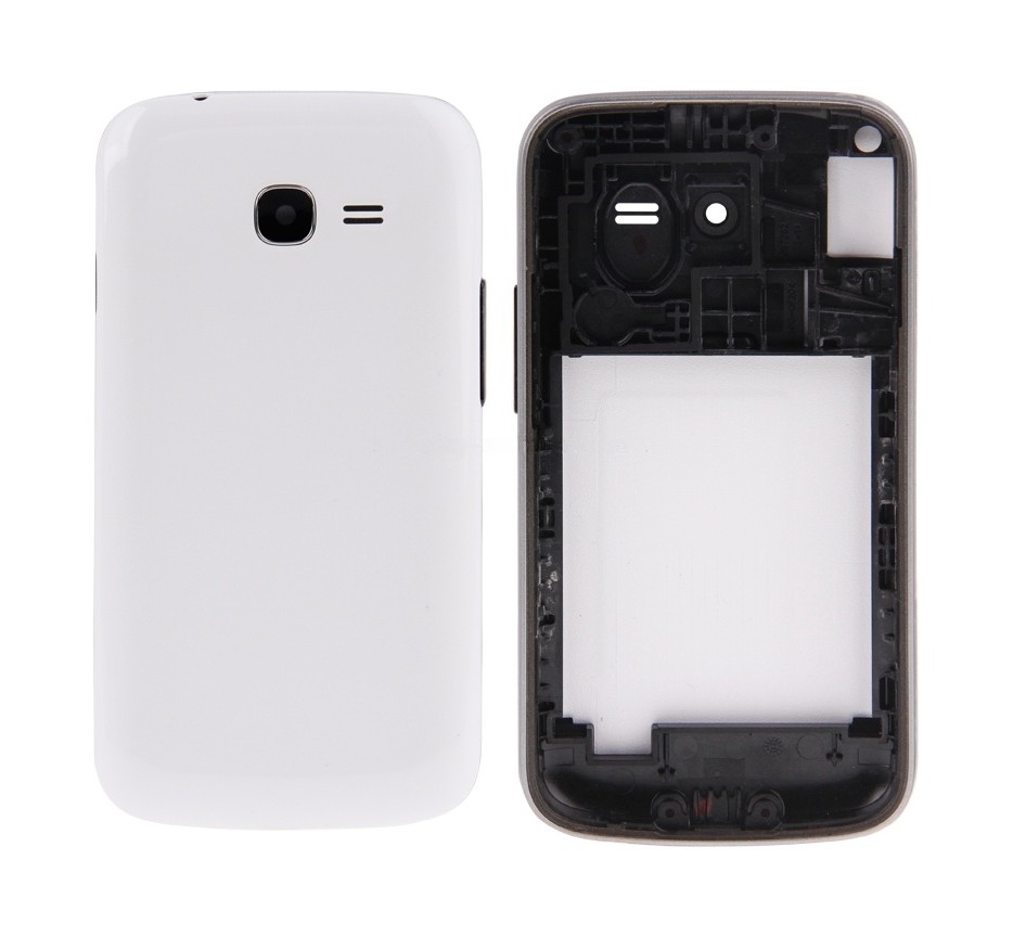 For Galaxy Star Pro / S7262 Full Housing Faceplate Cover (White)
