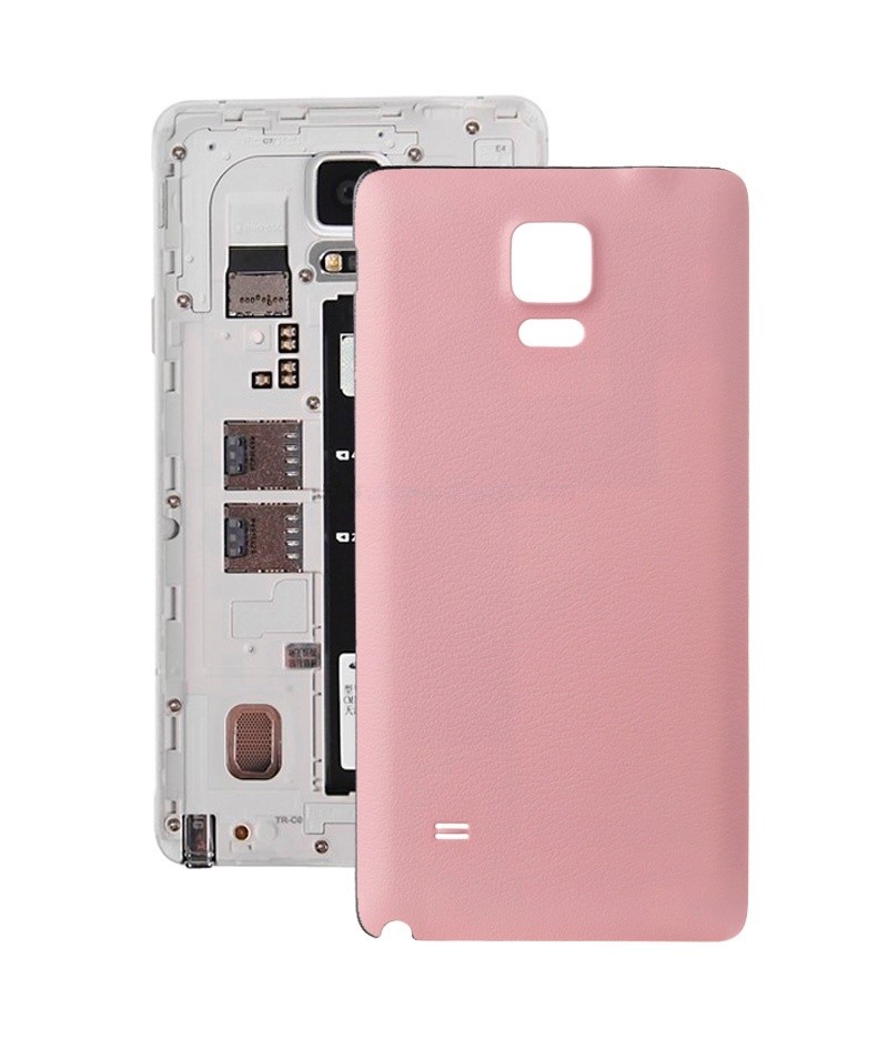 For Galaxy Note 4 / N910 High Quality Litchi Texture Back Cover (Pink)