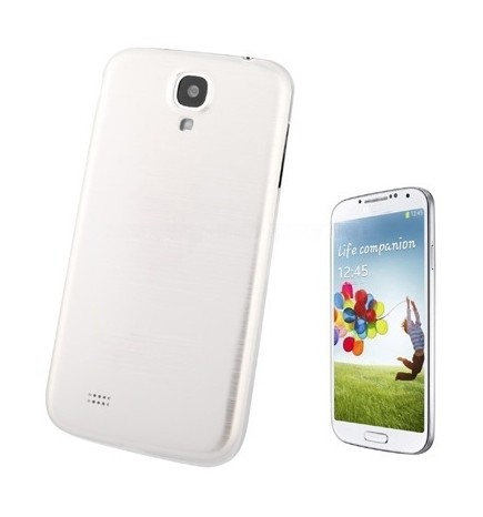 For Galaxy S IV / i9500 Full Metallic Brushed Battery Cover (Silver)