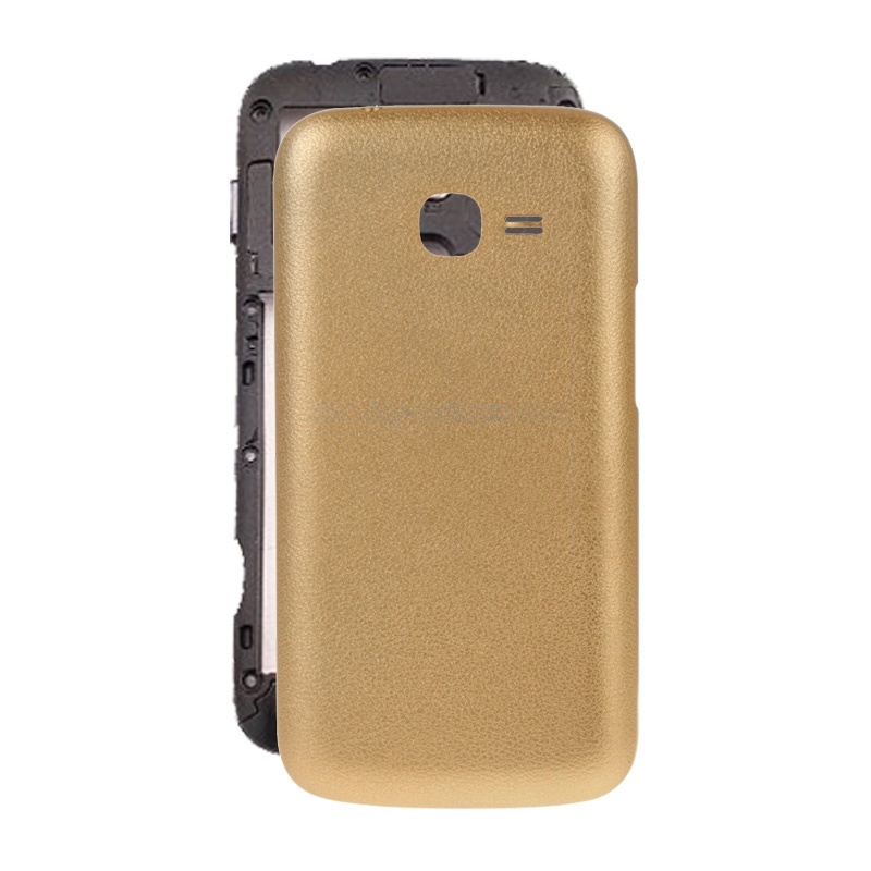 For Galaxy Ace 3 / S7272 Skin Texture Back Housing Cover (Gold)