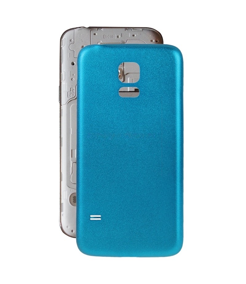 For Galaxy S5 Mini / G800 Skin Texture Back Housing Cover (Blue)