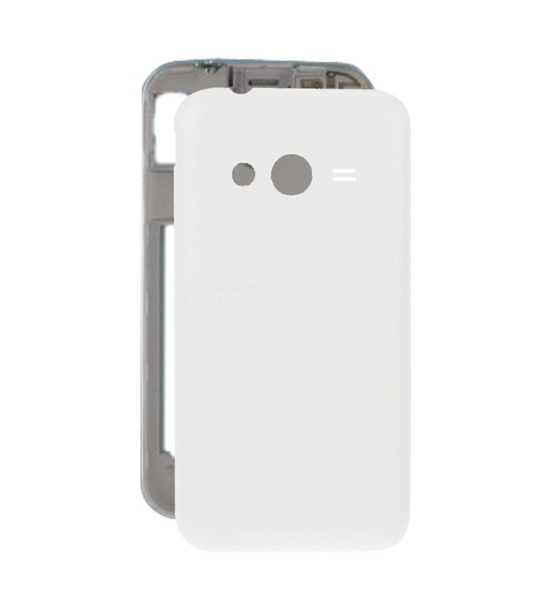 For Galaxy Ace 4 / G313 Smooth Surface Back Housing Cover (White)