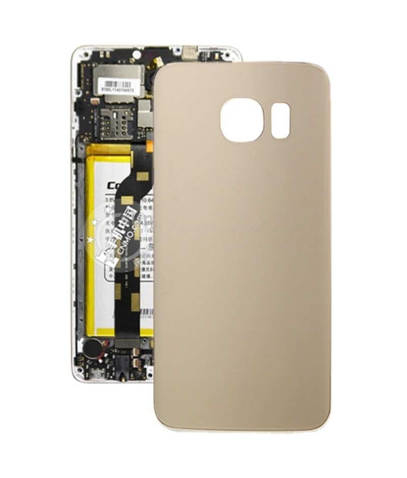 For Galaxy S6 Edge Original Battery Back Cover (Gold)