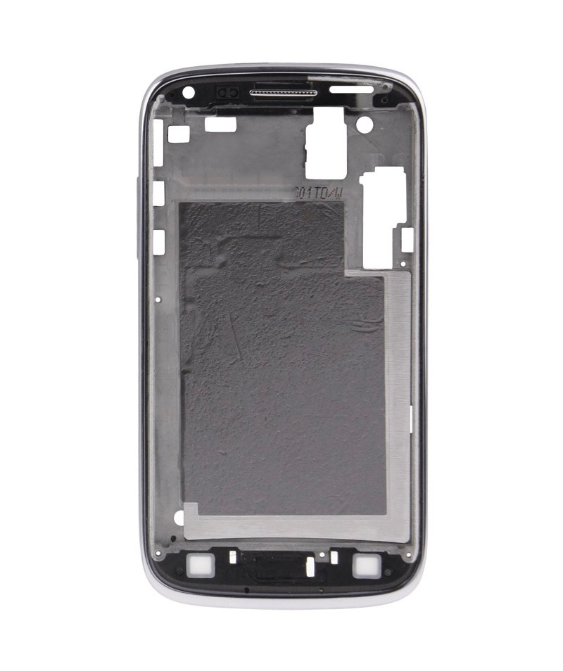 For Galaxy Dous / i8262D Front Housing LCD Frame Bezel Plate (White)