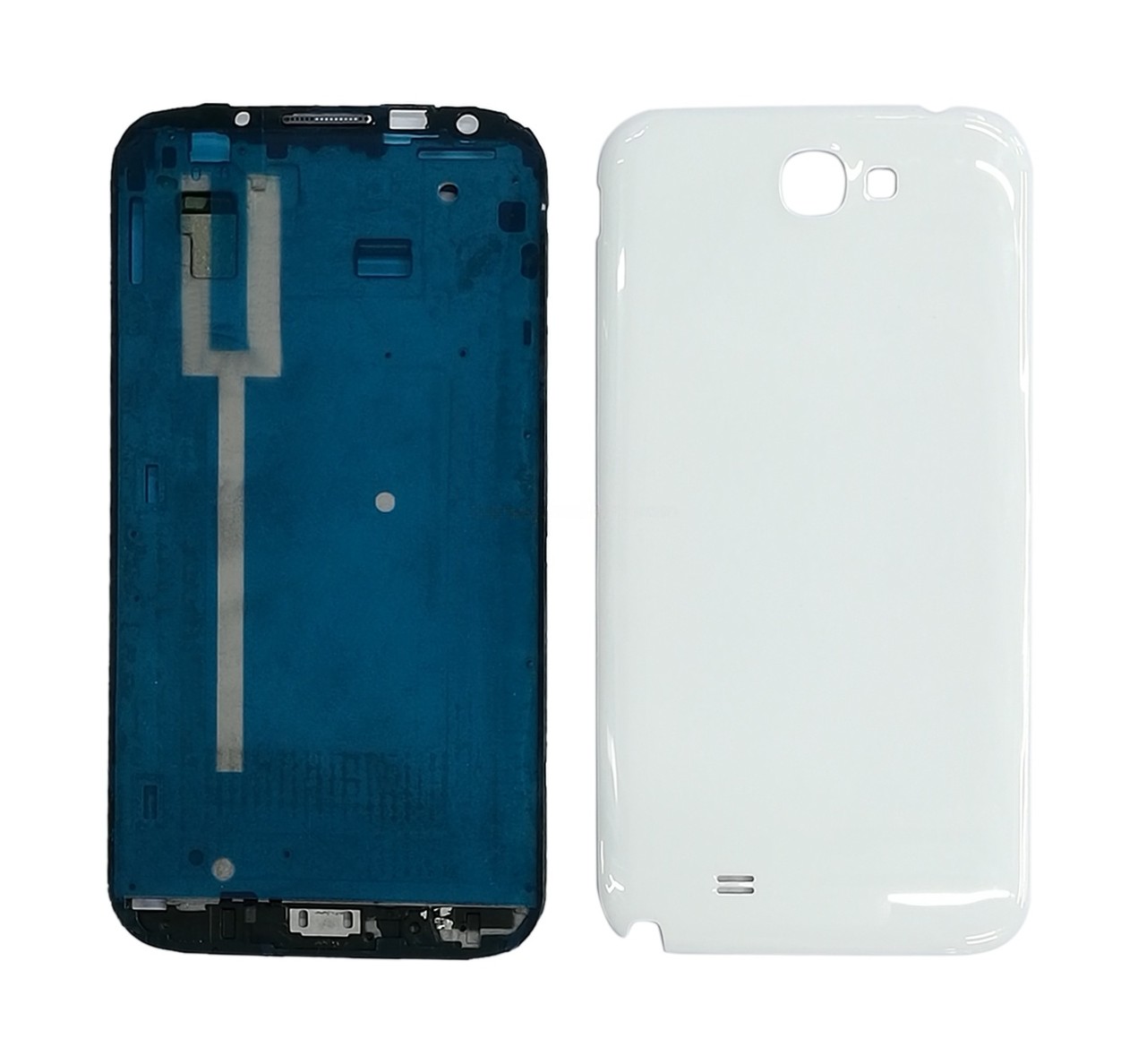 For Galaxy Note II / N7100 High Qualiay Full Housing Chassis (LCD Frame Bezel + Back Cover) (White)