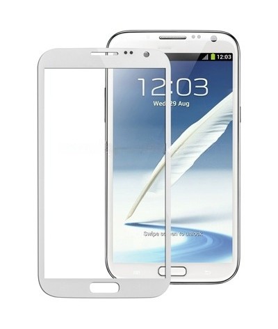 For Galaxy Note II / N7100 Original Front Screen Outer Glass Lens (White)