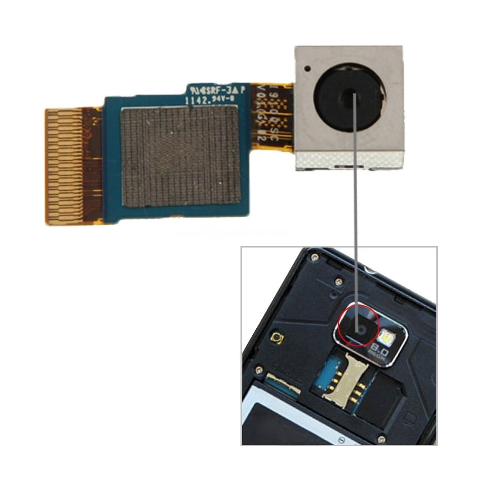 For Galaxy S II / i9100 Original Rear Camera Module