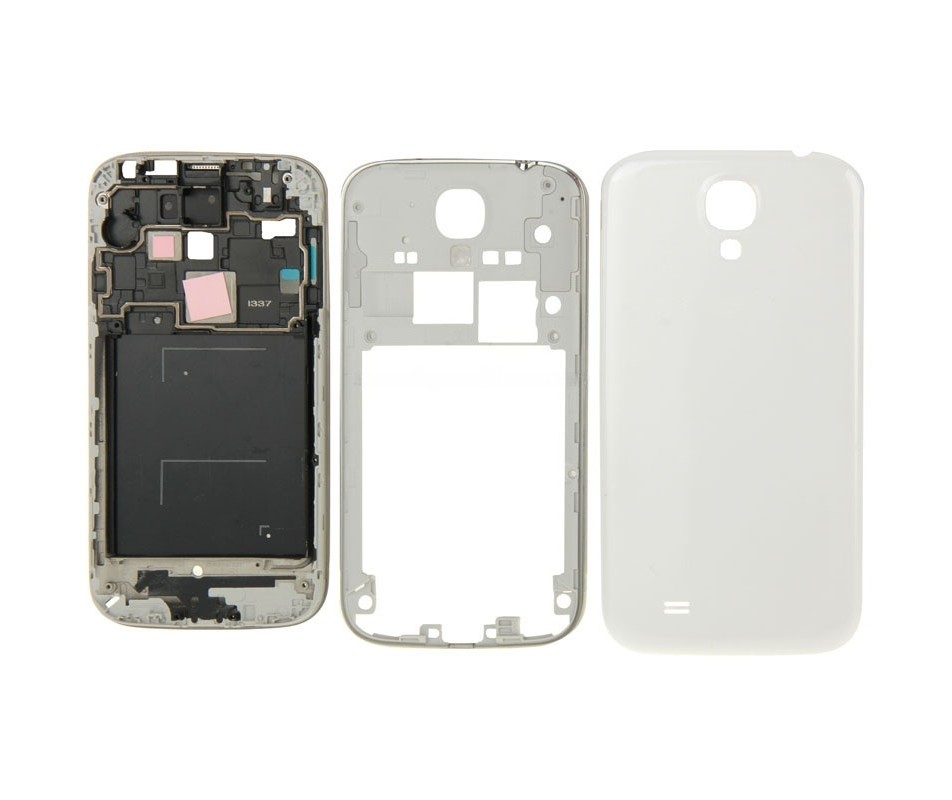 For Galaxy S4 / i337 Full Housing Faceplate Cover (White)