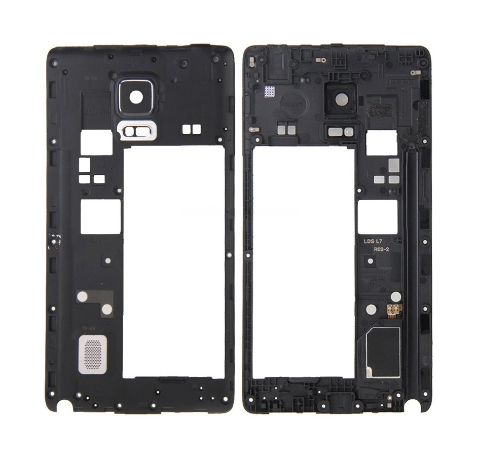 For Galaxy Note Edge / N915 Middle Frame Bezel / Rear Housing (Black)