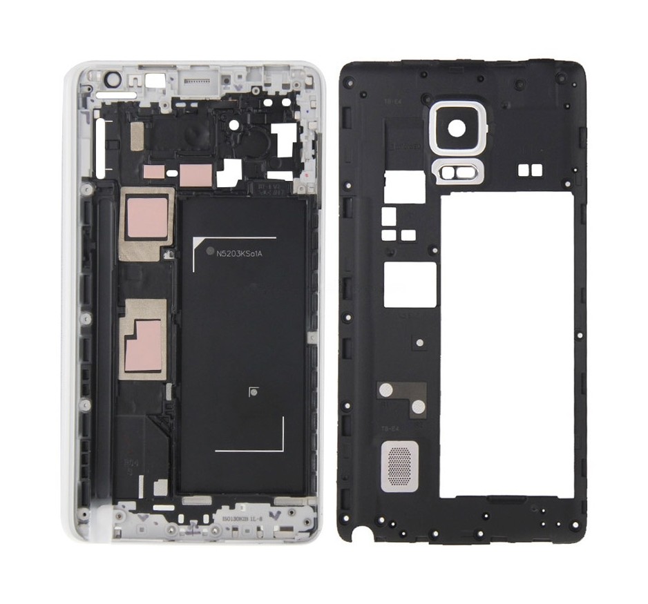 For Galaxy Note Edge / N915 Full Housing Cover (Front Housing LCD Frame Bezel Plate + Middle Frame Bezel ) (White)