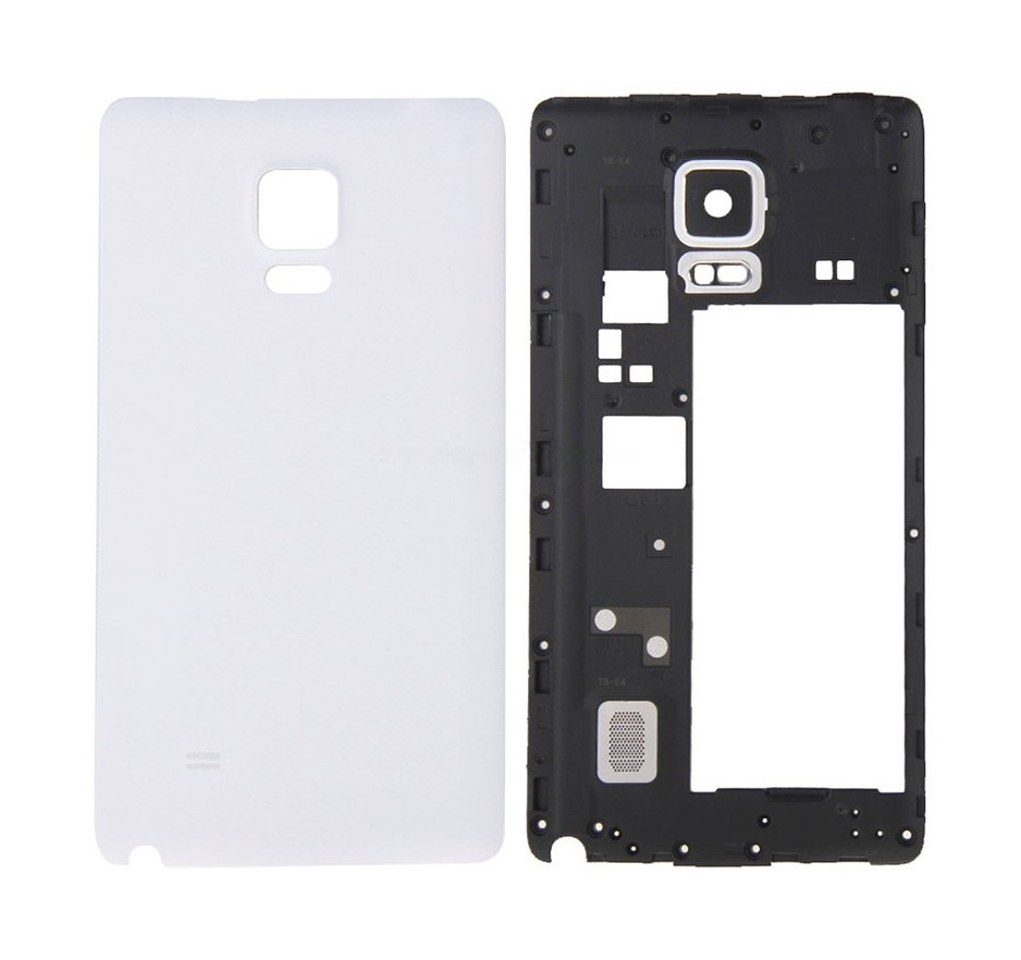 For Galaxy Note Edge / N915 Full Housing Cover (Middle Frame Bezel + Battery Back Cover ) (White)