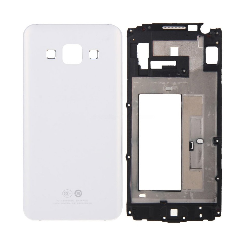 For Galaxy A3 / A300 Full Housing Cover (Front Housing LCD Frame Bezel Plate + Rear Housing ) (White)