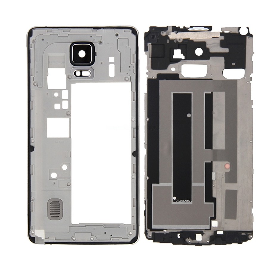 For Galaxy Note 4 / N910F Full Housing Cover (Front Housing LCD Frame Bezel Plate + Middle Frame Bezel Back Plate Housing Camera Lens Panel ) (Black)