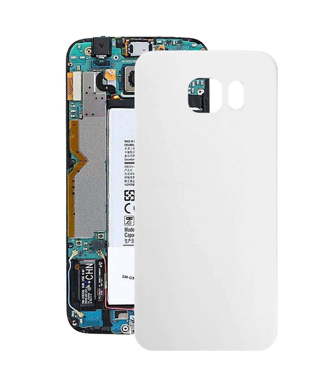 For Galaxy S6 / G920F Battery Back Cover (White)