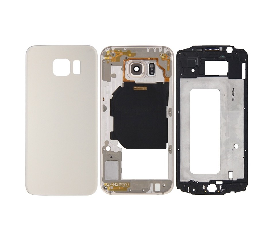 For Galaxy S6 / G920F Full Housing Cover (Front Housing LCD Frame Bezel Plate + Back Plate Housing Camera Lens Panel + Battery Back Cover ) (Gold)
