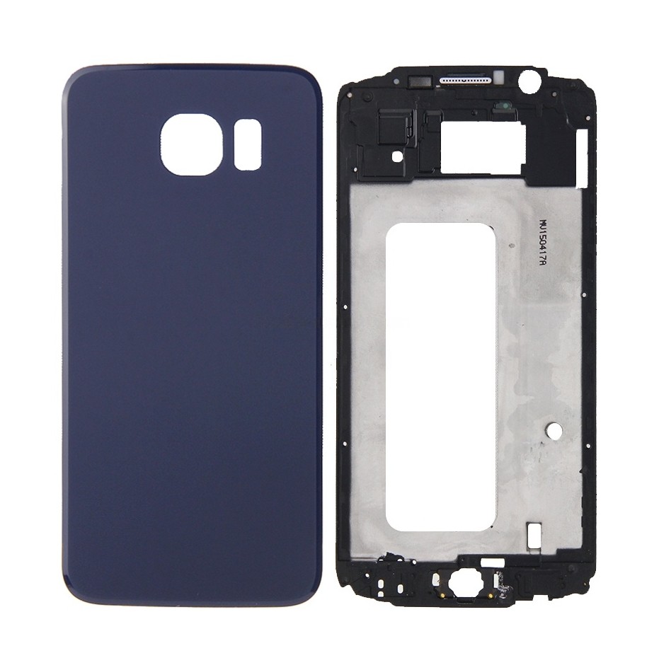 For Galaxy S6 / G920F Full Housing Cover (Front Housing LCD Frame Bezel Plate + Battery Back Cover ) (Blue)
