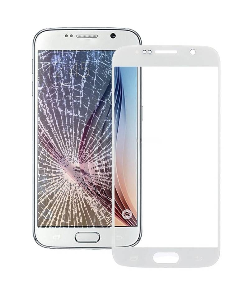 For Galaxy S6 / G920F Original Front Screen Outer Glass Lens (White)