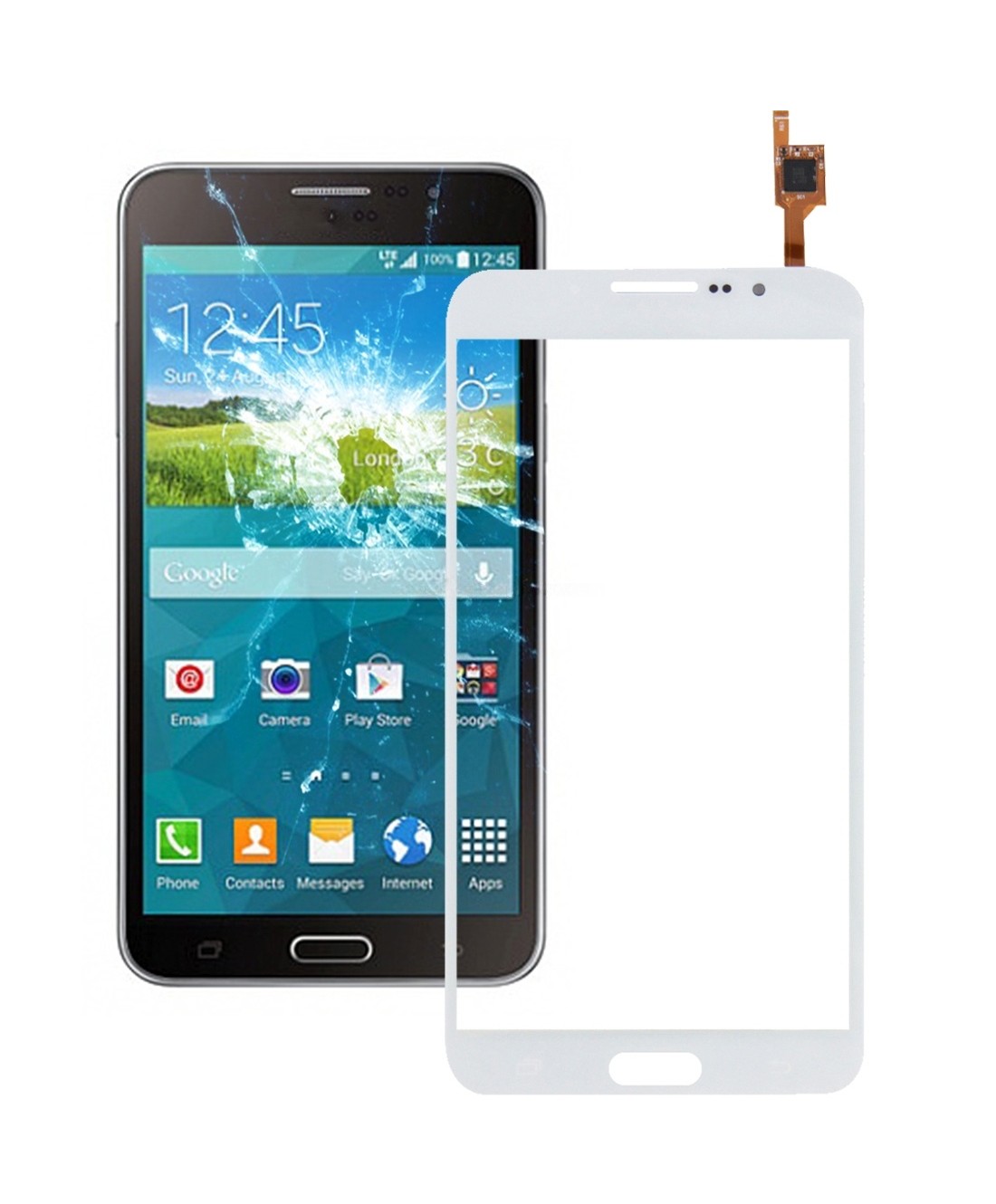 For Galaxy Mega 2 / G7508Q Touch Panel (White)