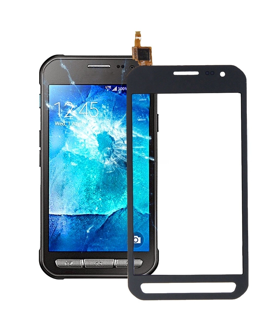 For Galaxy Xcover 3 / G388 Touch Panel (Black)