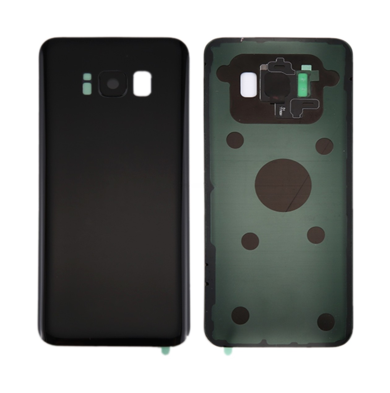 For Galaxy S8 / G950 Battery Back Cover with Camera Lens Cover & Adhesive (Black)