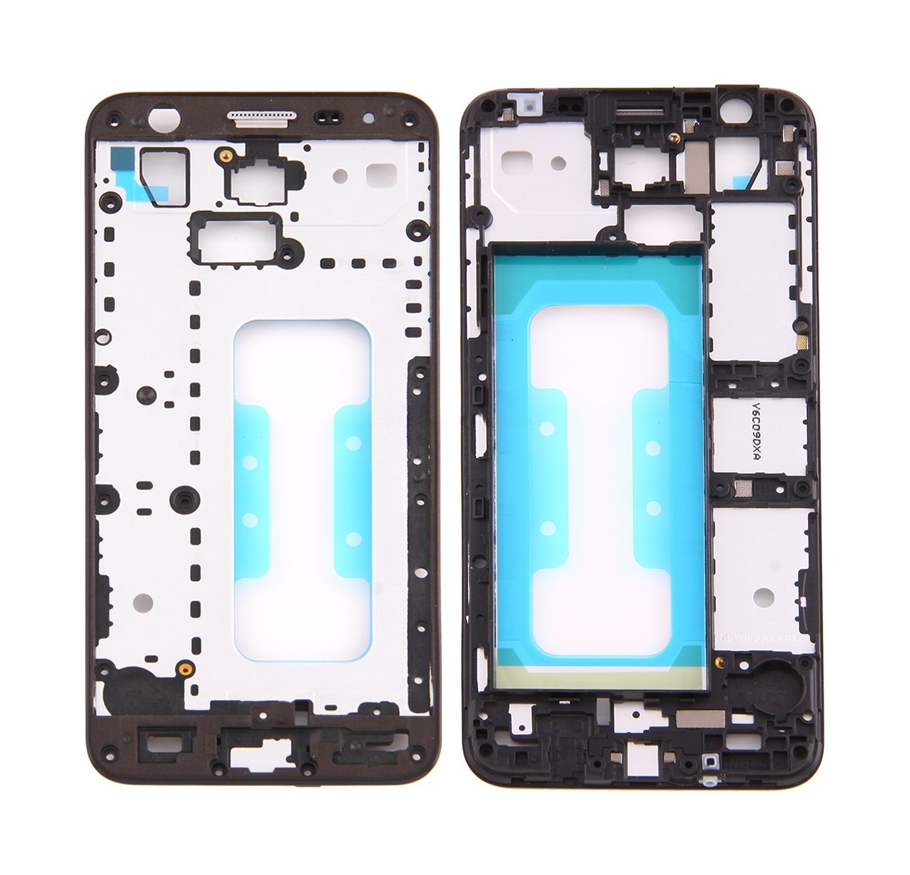 For Galaxy J5 Prime / G570 Middle Frame Bezel (Black)