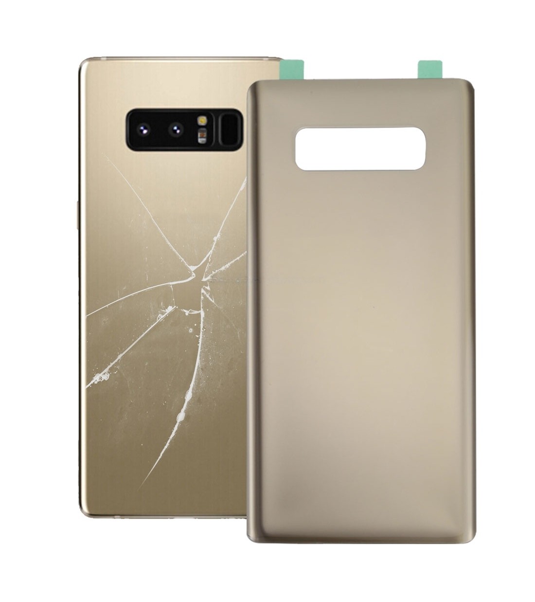 For Galaxy Note 8 Battery Back Cover with Adhesive (Gold)