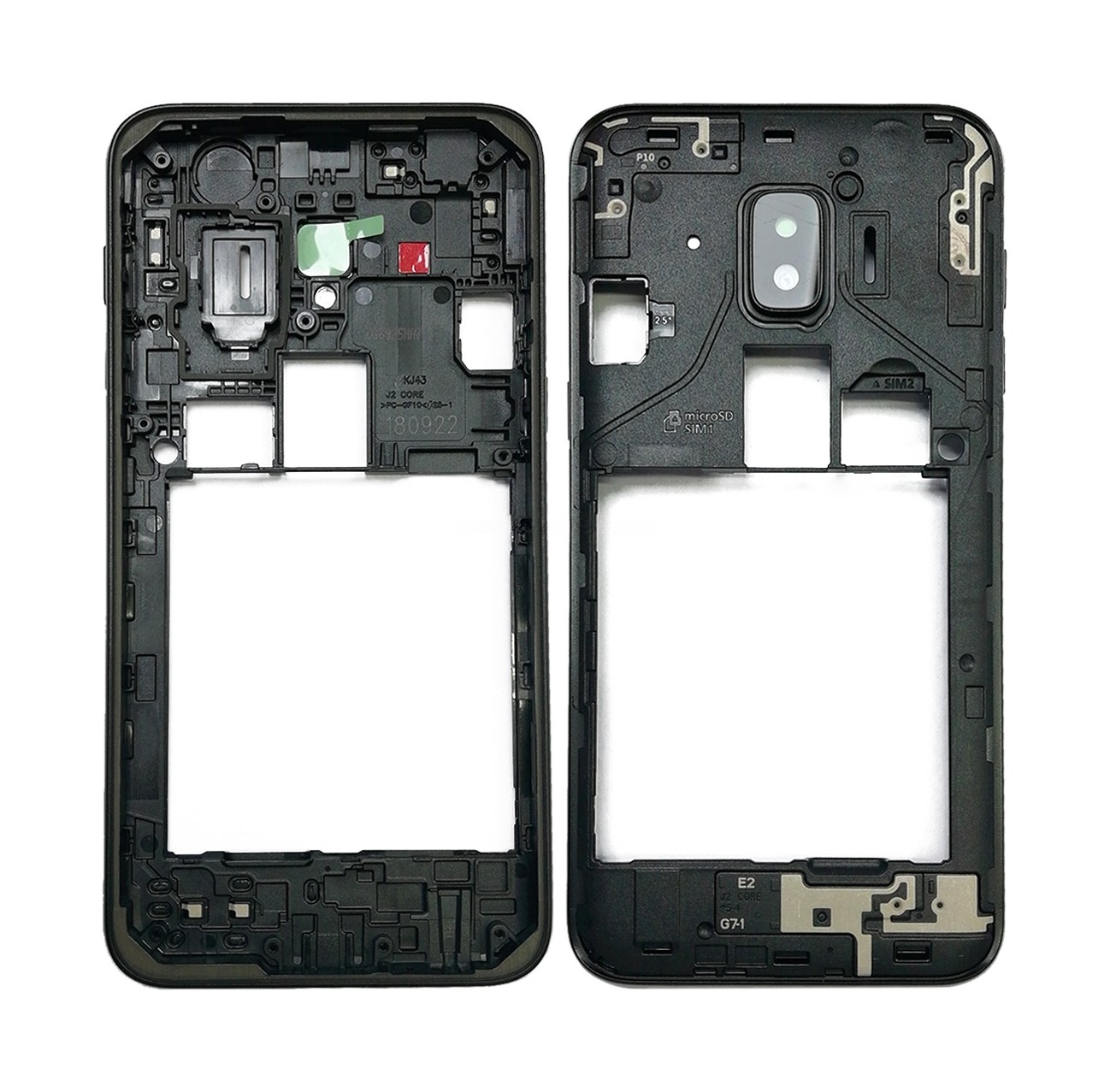 For Galaxy J2 Core / J260 Middle Frame Bezel (Black)