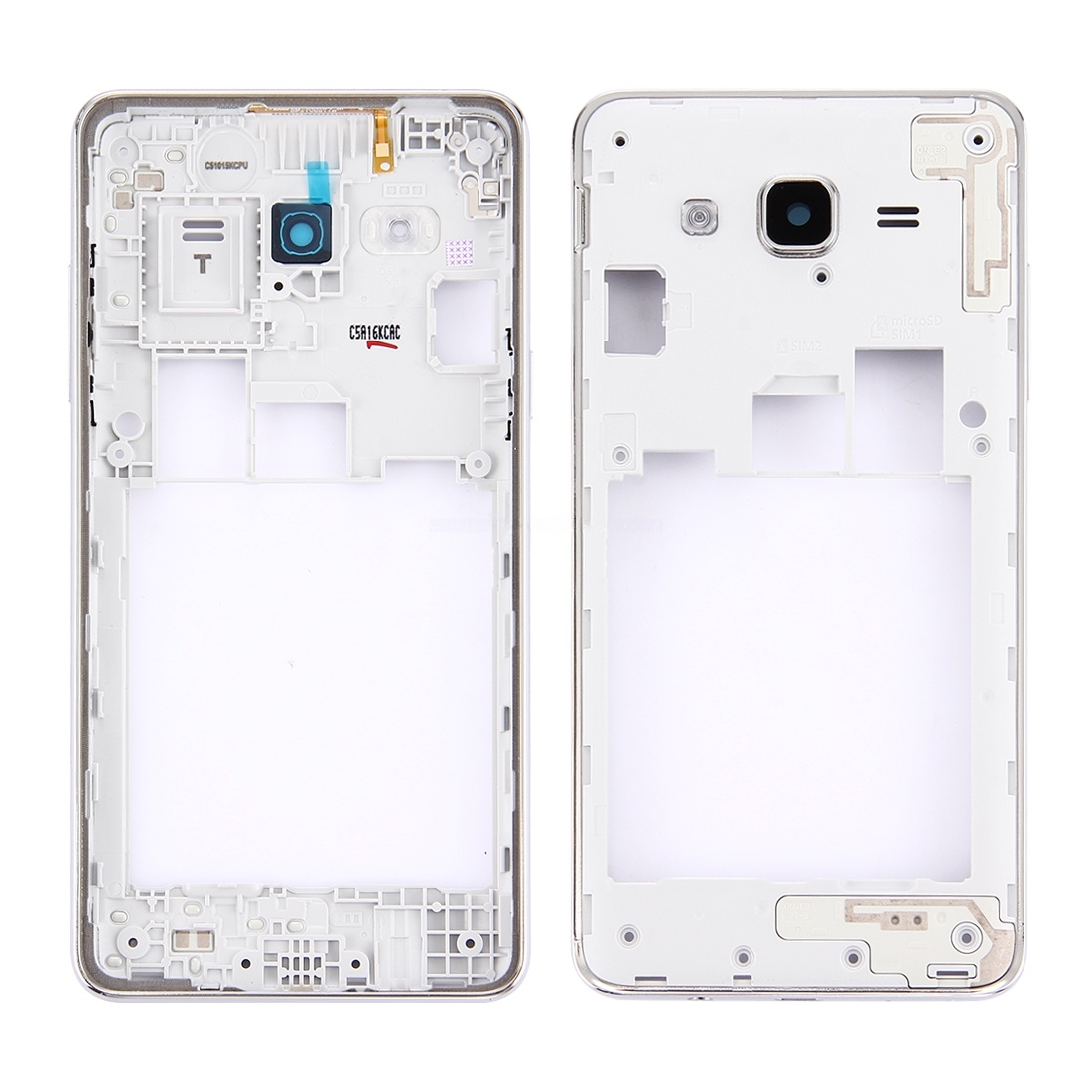 For Galaxy On5 / G5500 Middle Frame Bezel (Double Card Version)(Silver)