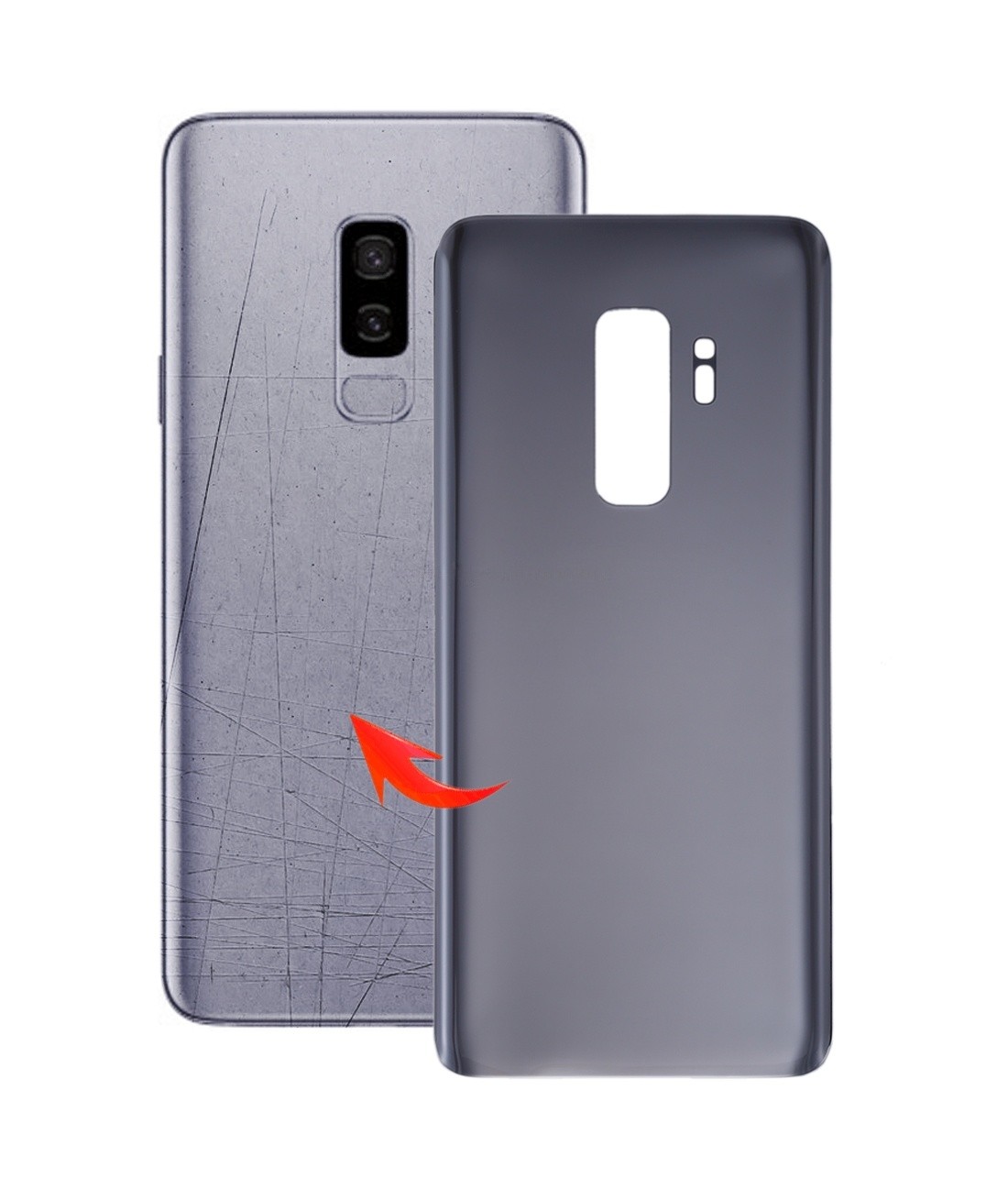 For Galaxy S9+ / G9650 Back Cover (Grey)
