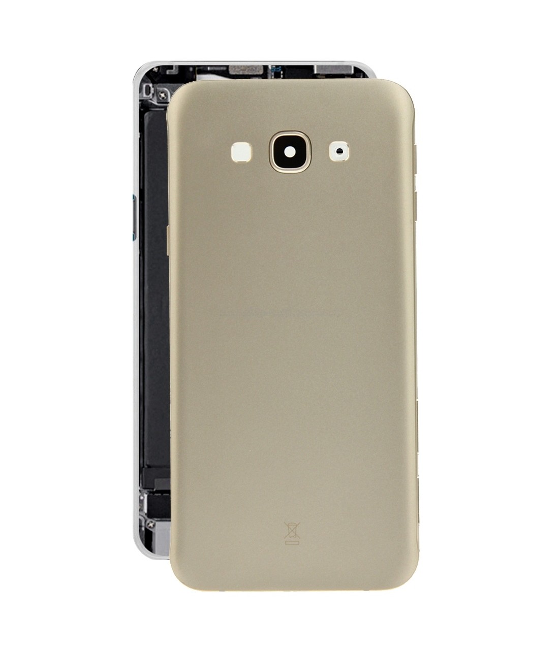 For Galaxy A8 / A800 Battery Back Cover (Gold)