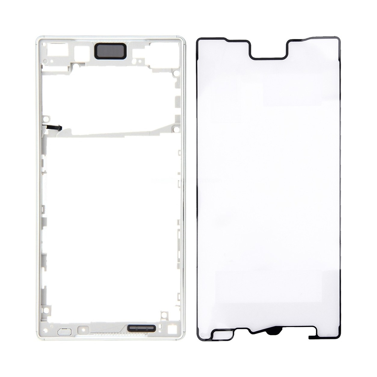Front Bezel for Sony Xperia Z5 (Dual SIM Card Version) (Silver)