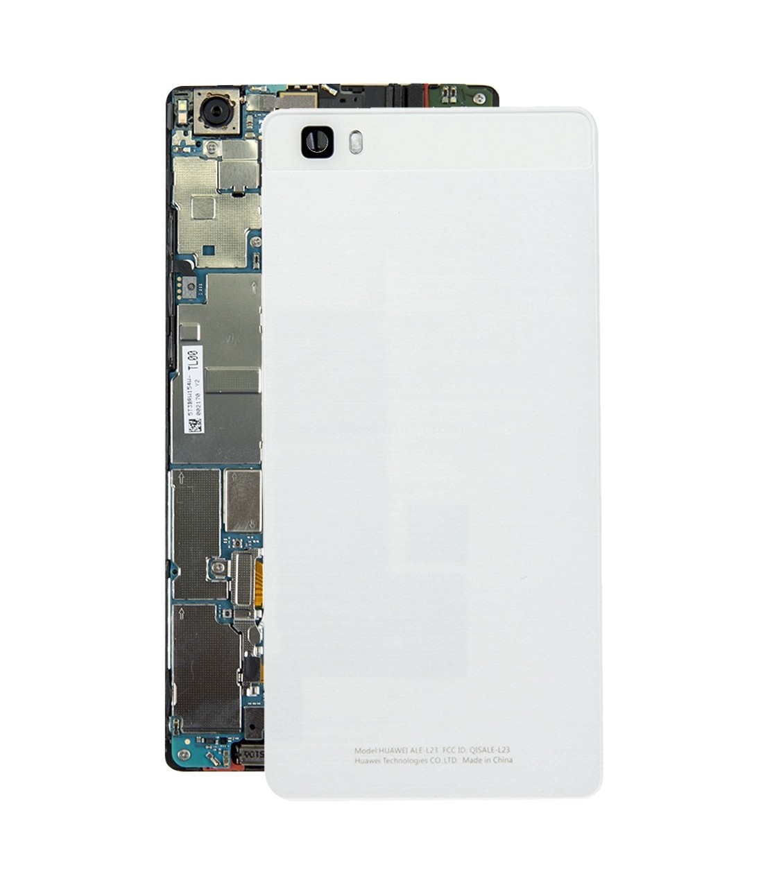 For Huawei P8 Lite Battery Back Cover(White)