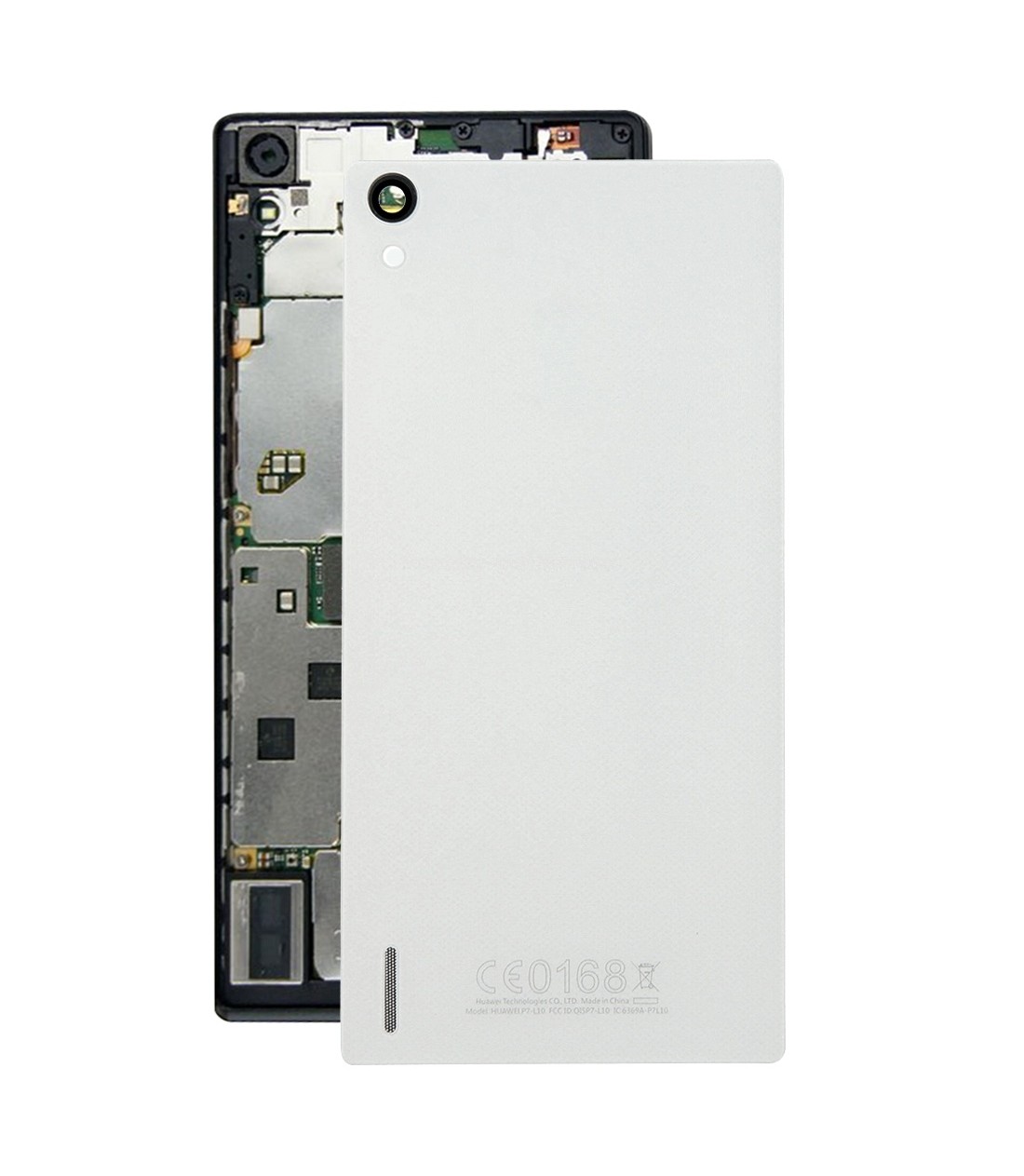 For Huawei Ascend P7 Battery Back Cover(White)