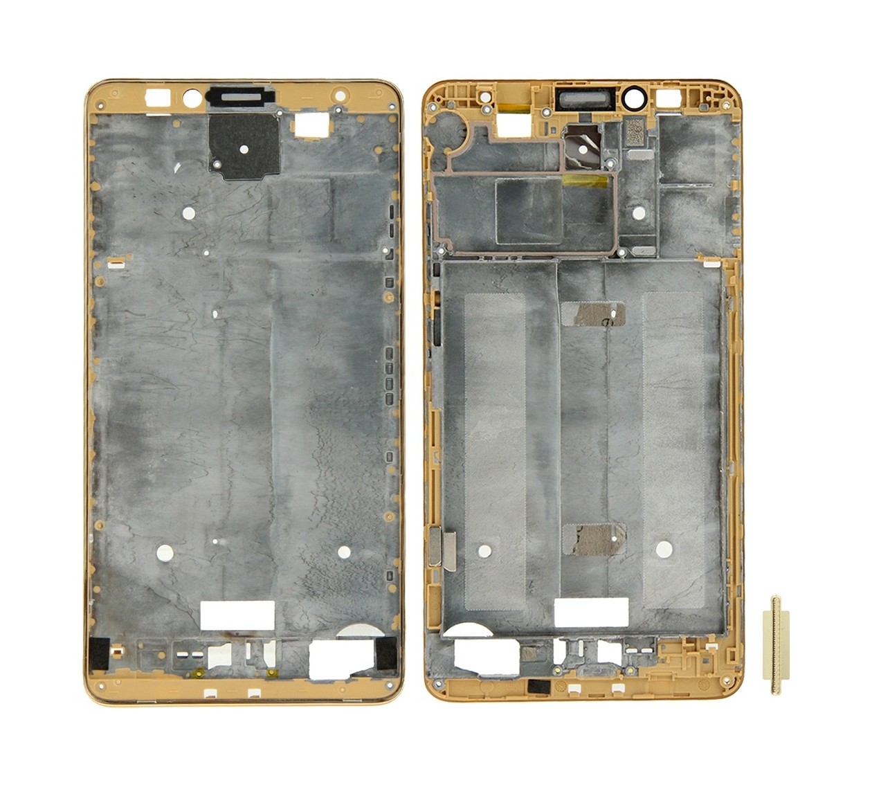 For Huawei Ascend Mate 7 Front Housing LCD Frame Bezel Plate(Gold)