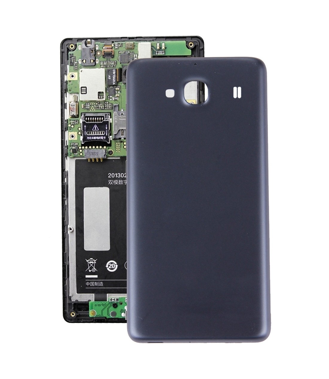 For Xiaomi Redmi 2 Battery Back Cover(Grey)