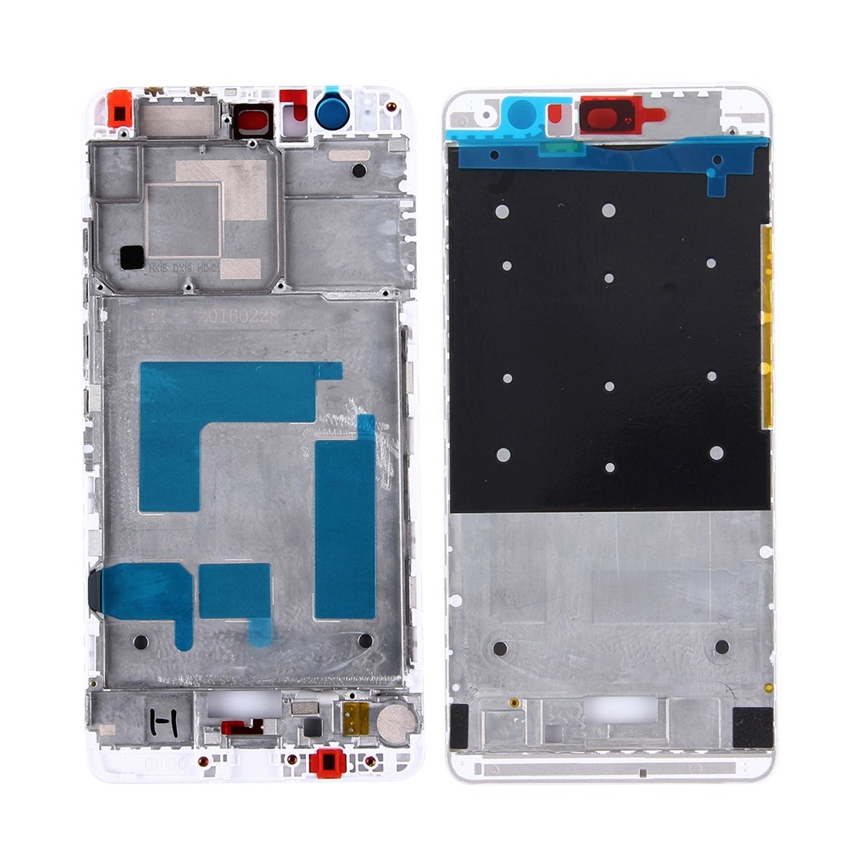For Huawei Honor V8 Front Housing LCD Frame Bezel Plate(White)