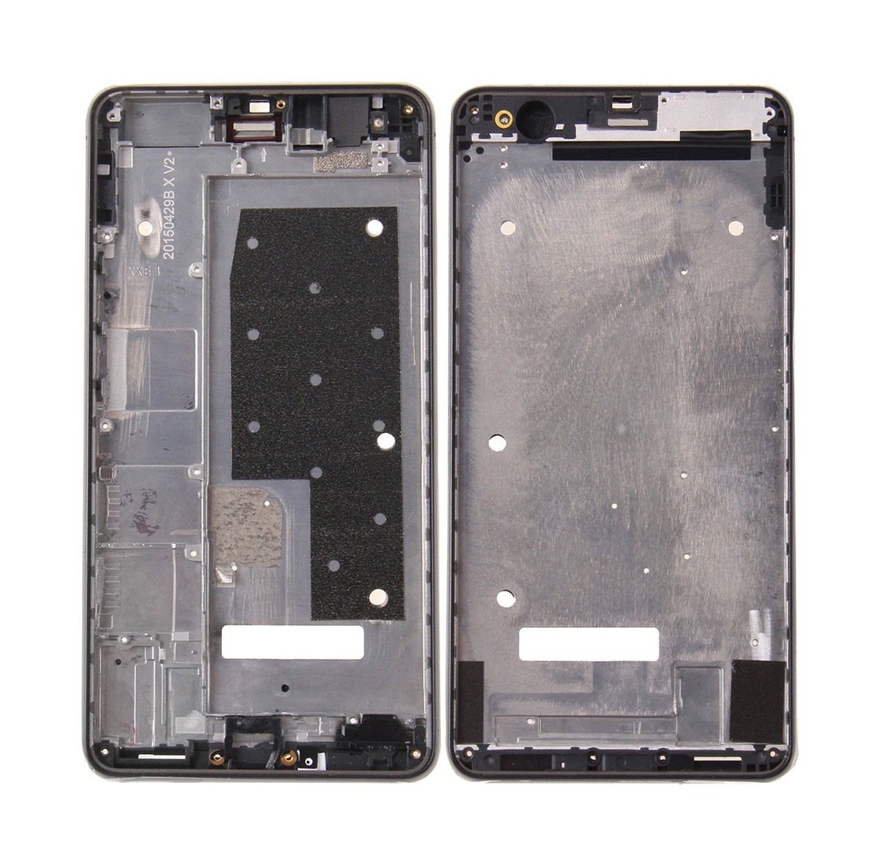 For Huawei Honor 6 Plus Front Housing LCD Frame Bezel(Black)