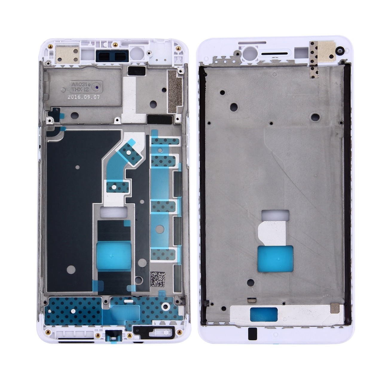 For OPPO A37 Front Housing LCD Frame Bezel Plate (White)
