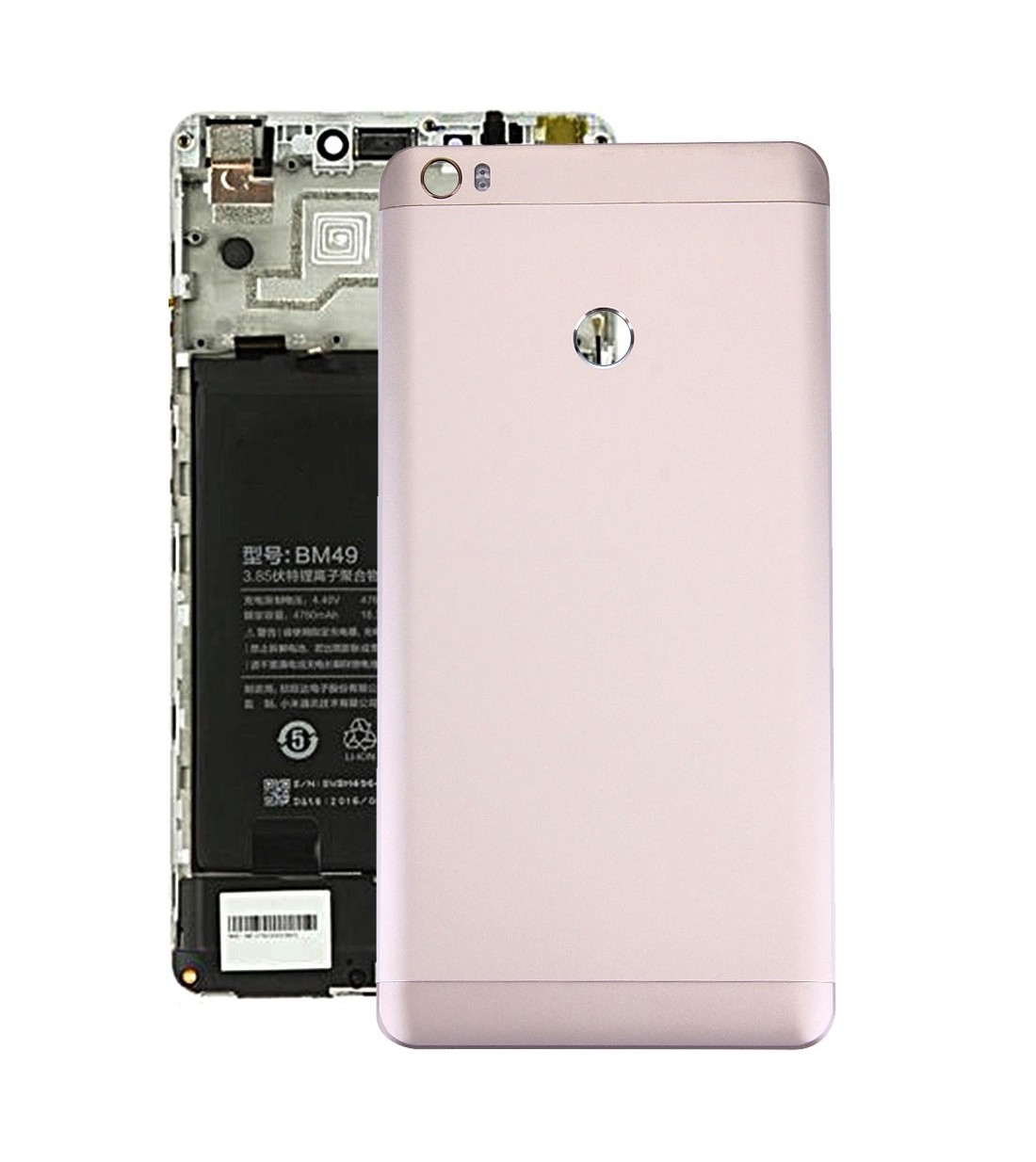 For Xiaomi Mi Max Battery Back Cover (Side Keys not Included)(Gold)