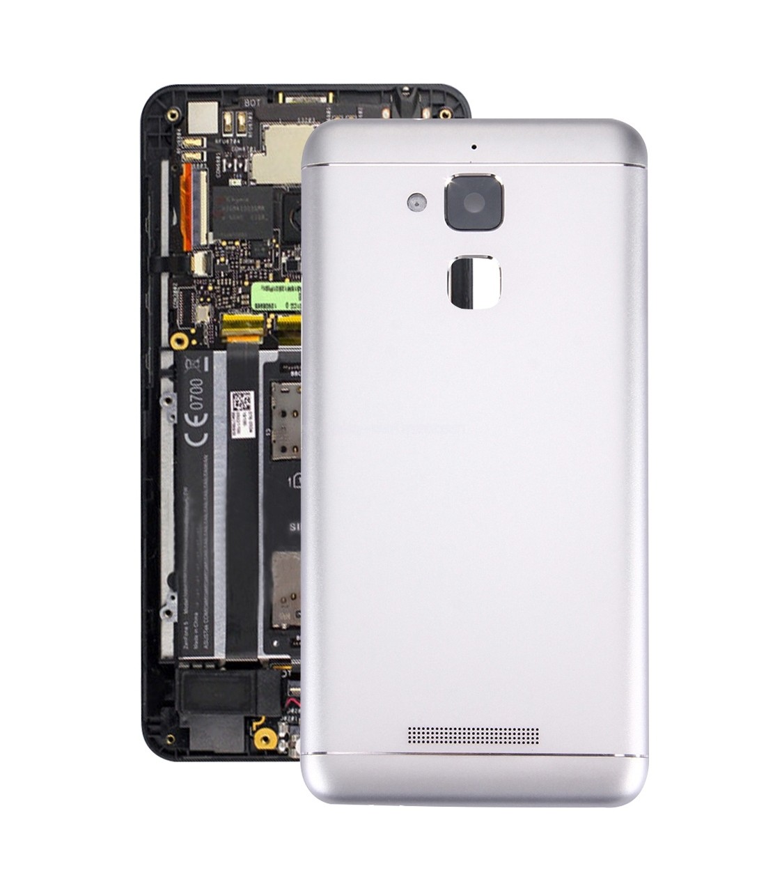 Aluminium Alloy Back Battery Cover for ASUS ZenFone 3 Max / ZC520TL(White)