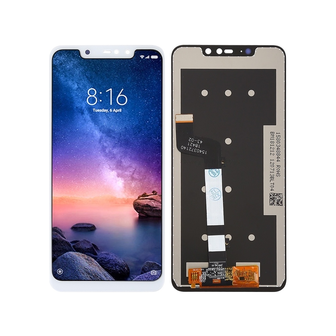 TFT LCD Screen for Xiaomi Redmi Note 6 Pro with Digitizer Full Assembly(White)